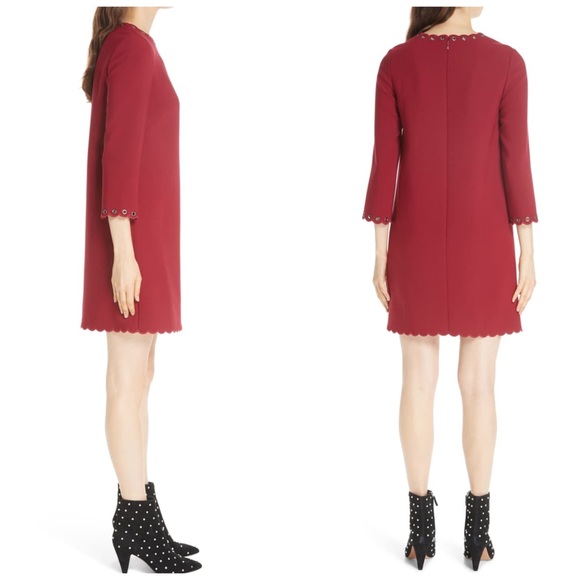 Kate Spade Scallop Grommet Shift Dress - Picture 3 of 5